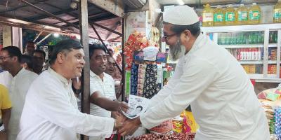 জামালপুরে ওয়ারেছ আলী মামুনের নির্বাচনি জনসংযোগ