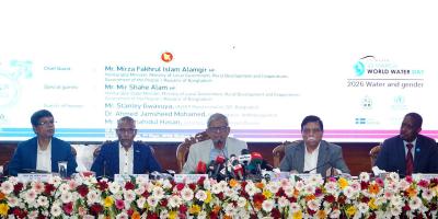 ঢাকা শহরের সবচেয়ে বড় সংকট নিরাপদ পানি: স্থানীয় সরকারমন্ত্রী