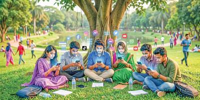 ডিজিটাল আসক্তির জালে বন্দি প্রজন্ম