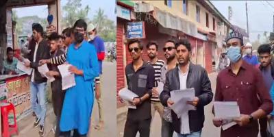 বরগুনায় ছাত্রলীগ-আ.লীগের লিফলেট বিতরণ, আটক ১