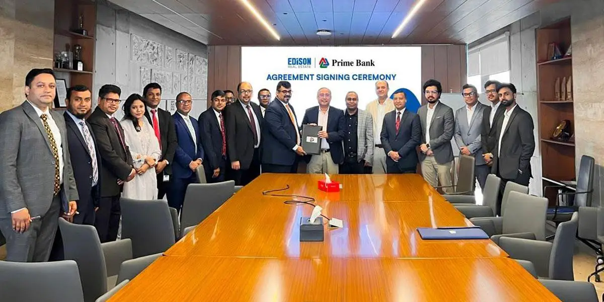 প্রাইম ব্যাংক ও এডিসন রিয়েল এস্টেটের চুক্তি