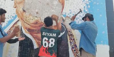 ব্রাহ্মণবাড়িয়ায় বঙ্গবন্ধুর ম্যুরাল ভাঙচুর