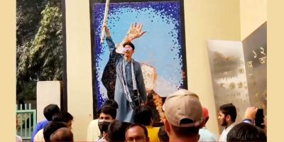 নরসিংদীতে বঙ্গবন্ধুর ম্যুরাল ও নামফলক ভাঙচুর