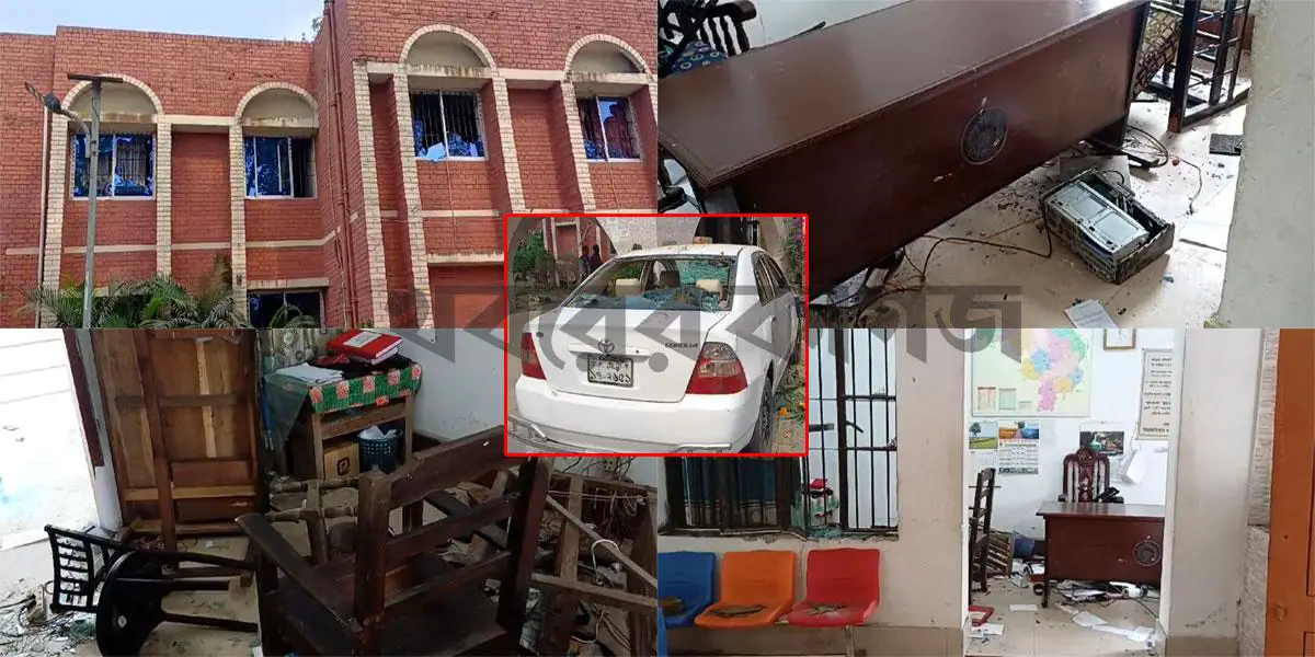 সিরাজদিখানে মানববন্ধনের পর থানা-এএসপির কার্যালয় ভাঙচুর