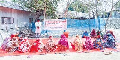 শ্যামনগরে কম্পোস্ট সার তৈরি নিয়ে কিষানি সভা