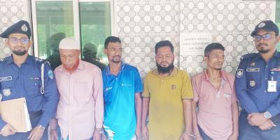 কুমিল্লায় ডাকাত দলের চার সদস্য গ্রেপ্তার