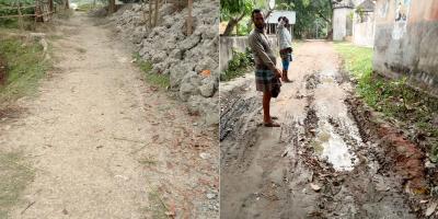 গফরগাঁওয়ে হাজারো মানুষের গলার কাঁটা ২ কিলোমিটার রাস্তা