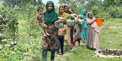 ফেনীতে পানির জন্য হাহাকার