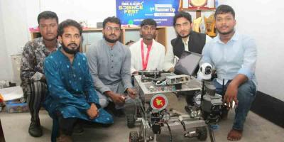 ‘হেক্সাগার্ড রোভার’ রোবটের উদ্ভাবক তরুণ জিহাদের পাশে দাঁড়ালেন তারেক রহমান
