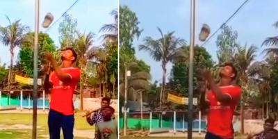 ফ্ল্যাগ স্ট্যান্ডে জুতা উত্তোলন, কিশোর আটক