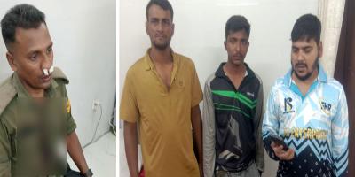 রামেকে আনসার সদস্যকে ঘুষি মেরে নাক ফাটাল অ্যাম্বুলেন্স সিন্ডিকেটের সদস্যরা