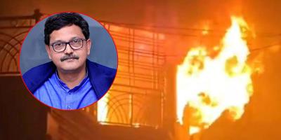হাদিকে নিয়ে আপত্তিকর মন্তব্য, সাবেক নৌপ্রতিমন্ত্রীর বাড়িতে আগুন