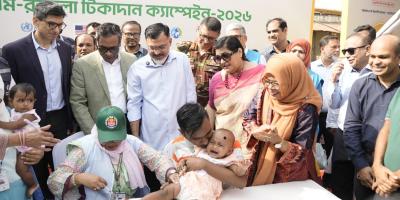 শিশুদের হাম-রুবেলা রোধে ডিএনসিসির ৫৯৯ কেন্দ্রে টিকাদান ক্যাম্পেইন শুরু