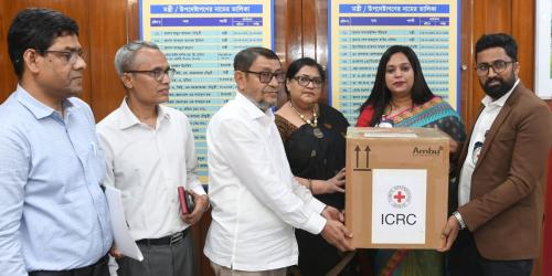 হাম পরিস্থিতি মোকাবিলায় আইসিআরসির চিকিৎসাসামগ্রী অনুদান