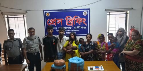 মুন্সীগঞ্জের বেদেপল্লি থেকে মাদকসহ আটক ৬