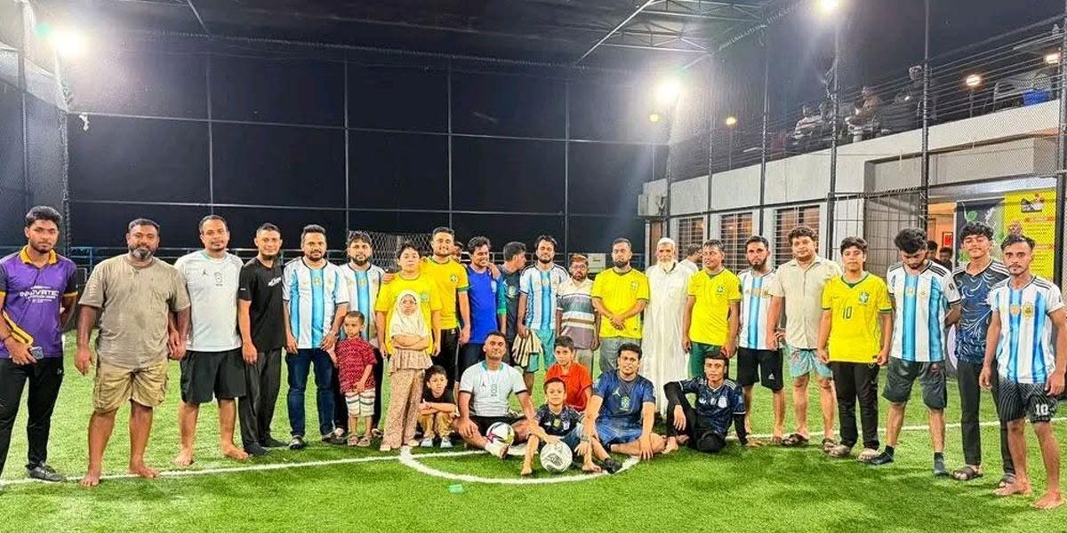 রাজধানীর প্রান্তিক গ্রামে ফুটবল উন্মাদনা, আর্জেন্টিনা–ব্রাজিল ম্যাচ