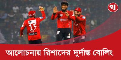 বিদেশি ক্রিকেটারদের প্রশংসায় ভাসছেন রিশাদ